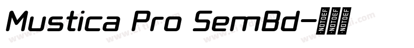Mustica Pro SemBd字体转换